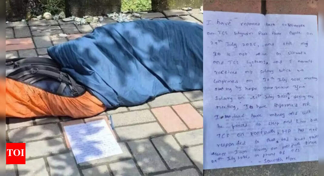 TCS responds to outrage over employee sleeping outside Pune office