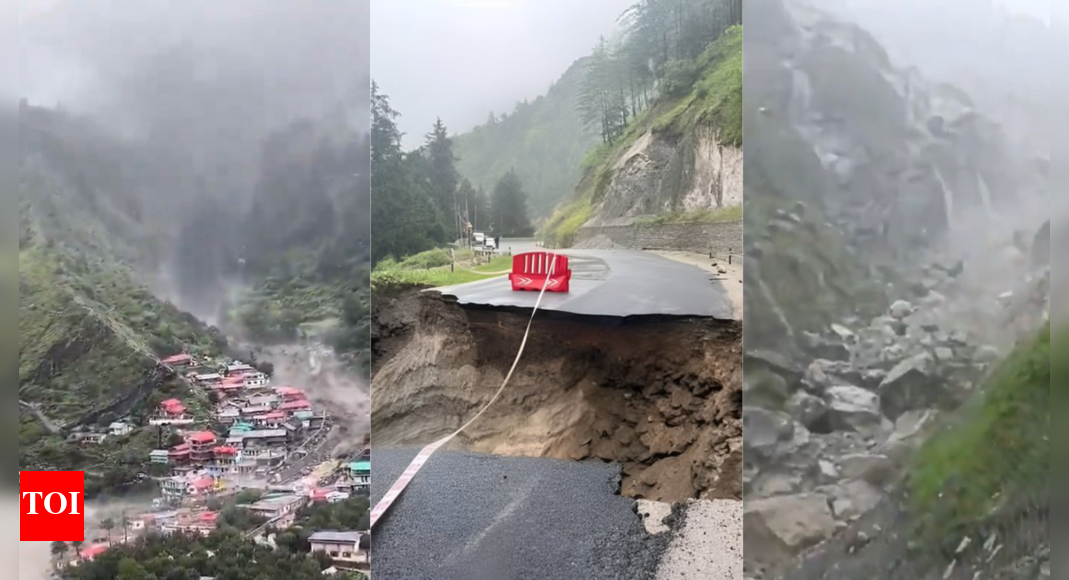Uttarakhand Cloudburst Live Updates: Flash floods, landslides block Uttarkashi-Harsil road; clearance operations underway  timesofindia.indiatimes.com