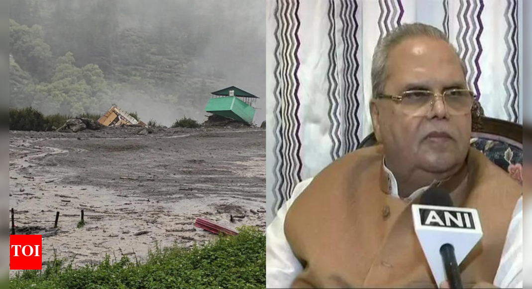 Evening news wrap: Cloudburst triggers flash floods in Uttarkashi; former J&K governor Satyapal Malik passes away at 79 & more