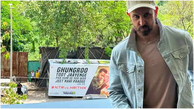 'War 2': Jr NTR sends billboard to Hrithik Roshan’s home, sparks playful challenge ahead of film release
