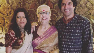Farhan Akhtar's mother Honey Irani gave 3-4 slaps to a man and toppled over his vehicle when he groped a woman: 'You don't imagine women getting into scraps on the road'