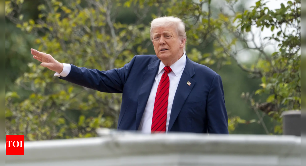 'Another way to spend my money': Trump jokes about nukes on roof; mimics missile launch