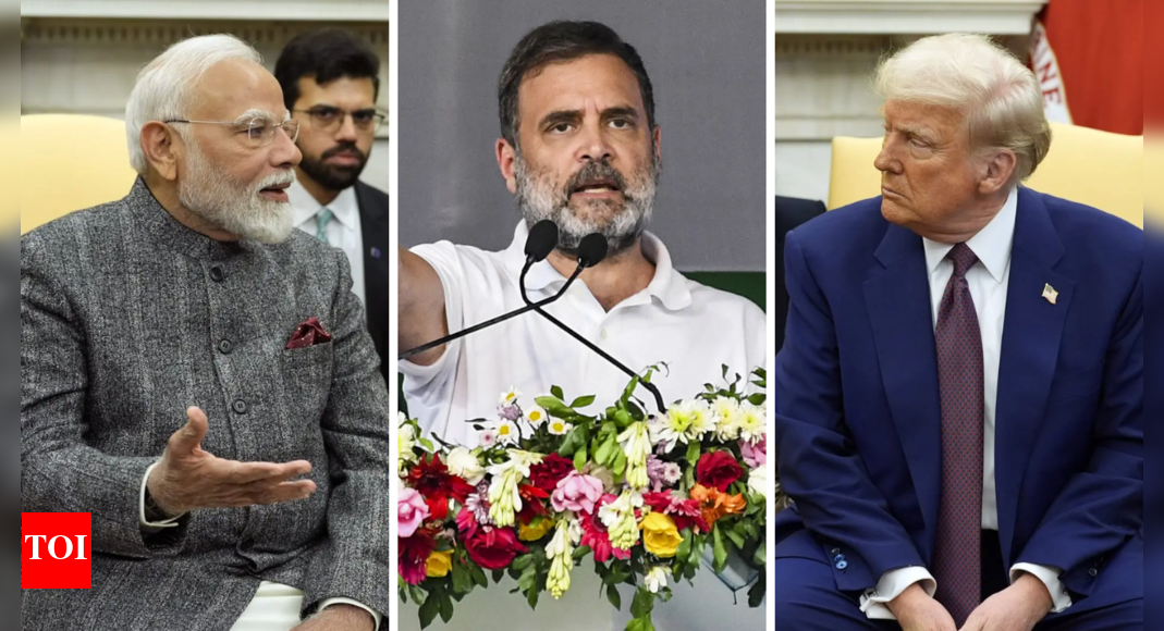 'Reason he can't stand up to Trump is ...': Rahul's fresh charge at PM