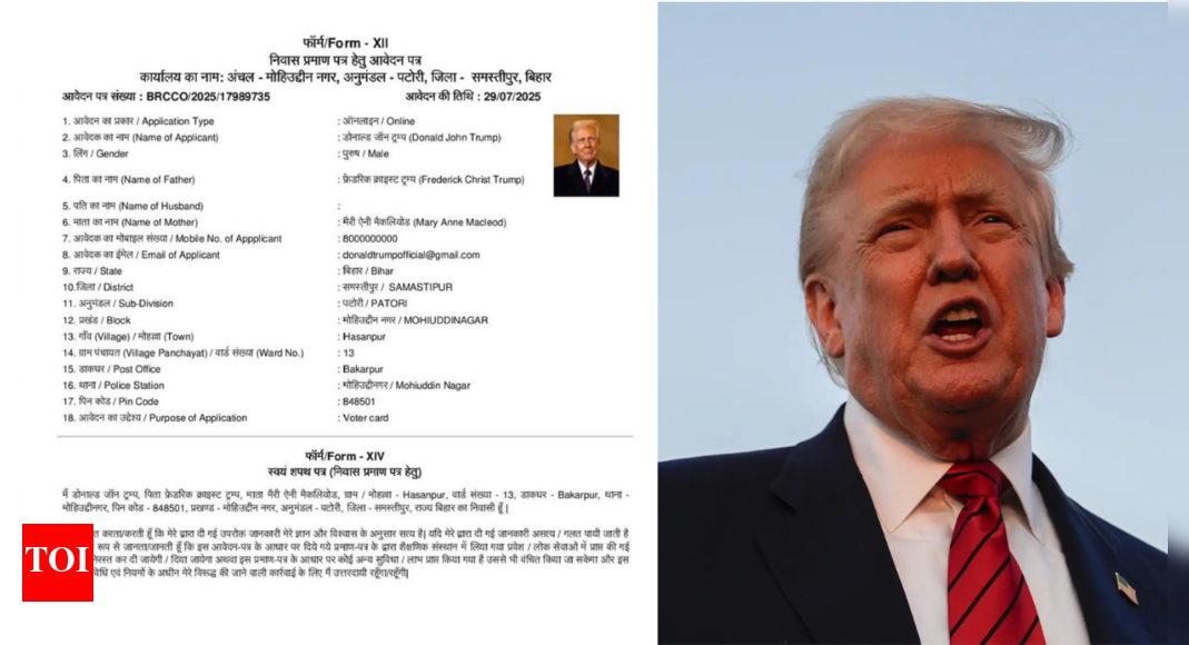 Trump a Bihari? Fake certificate names US prez as Samastipur local