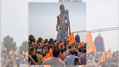 51-foot-tall statue of Lord Ram unveiled in Canada's Mississauga, mayor says 'spectacular landmark for Hindu community'