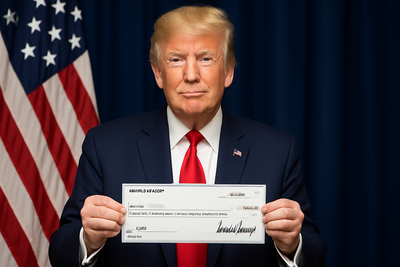 Donald Trump's pay check: 'Proud to be the only President' to donate his entire salary
