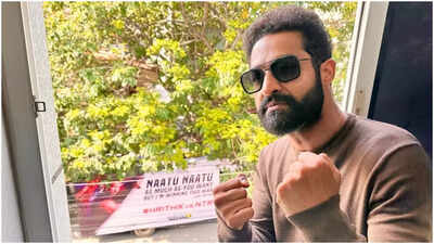 'War 2': Hrithik Roshan fires back at Jr NTR with ‘Naatu Naatu’ billboard ahead of release
