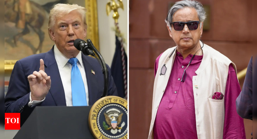 'It's definitely a blow': Shashi Tharoor reacts to Trump's 50% tariff on India