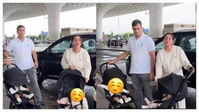 Kundali Bhagya fame Shraddha Arya’s twin babies' faces get captured accidentally by Paparazzi; actress requests privacy