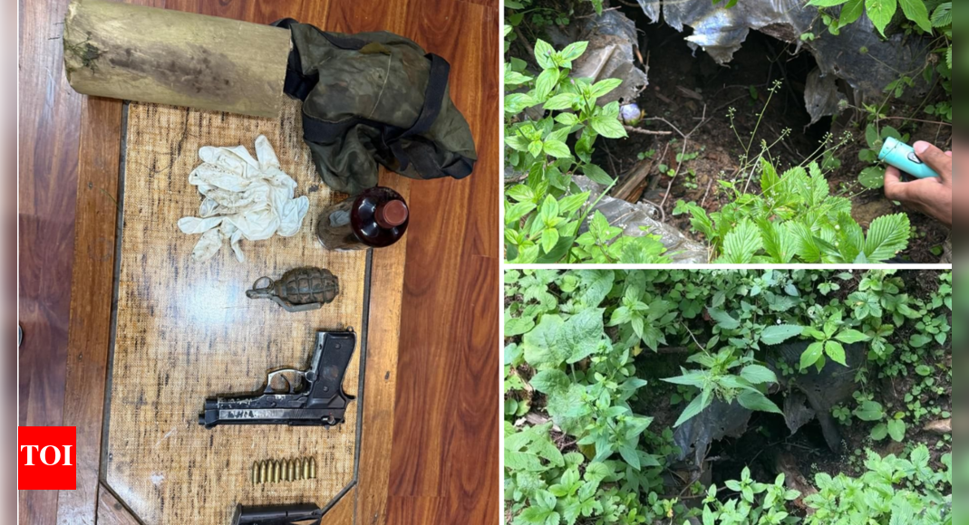 J&K: Terrorist hideout busted in Baramulla; cache of arms and ammunition seized