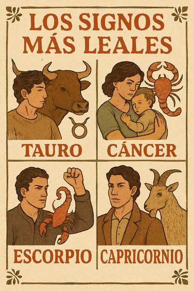 Tauro, Cáncer, Escorpio y Capricornio: los guardianes de la lealtad verdadera