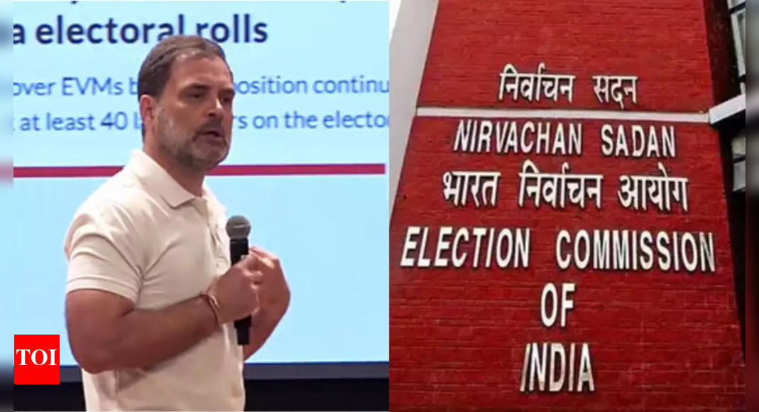 'Sign declaration or apologise': EC counters Rahul over 'vote chori' claim; terms allegations 'absurd'