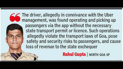 In no-Uber Goa, FIR against aggregator; airport drop matter reaches assembly