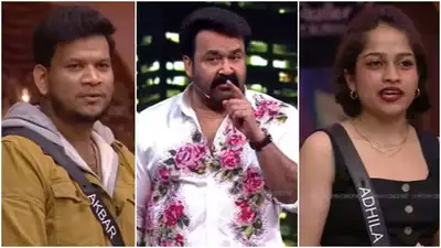  Mohanlal slams Akbar, Adhila, and Noora for offensive remarks during 'Omanapperu' task