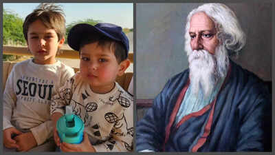 Did you know Kareena Kapoor and Saif Ali Khan's son Taimur Ali Khan and Jeh Ali Khan are related to Rabindranath Tagore by blood?