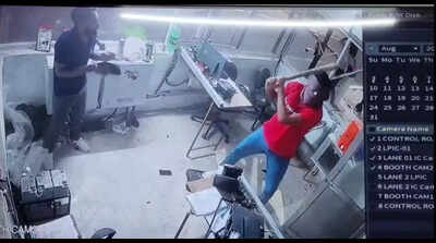 Three detained for vandalising two toll booths, beating staff
