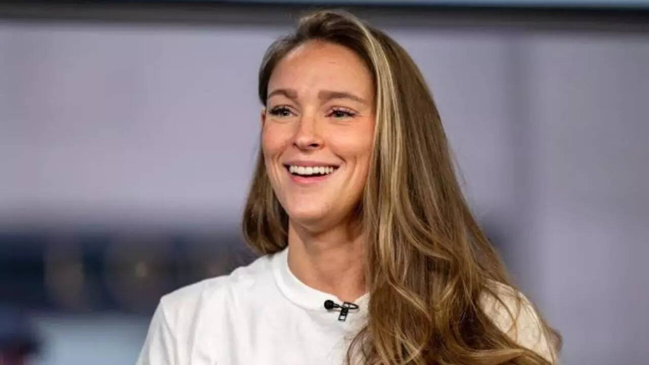 Kylie Kelce opens up on how she overcame fear to create a podcast that beat  Joe Rogan in the charts | NFL News - Times of India