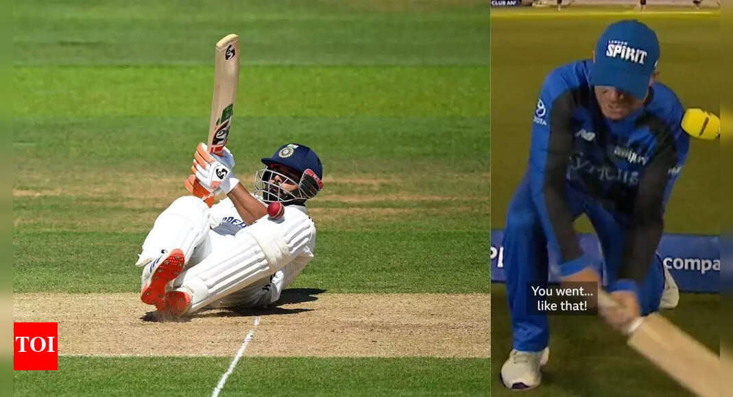 'I think its just for ... ' - Ex-England skipper makes bold claim on Pant's batting; David Warner mimics batter