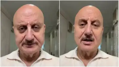 Anupam Kher humorously questions confusing public toilet signs; asks "Why can't they be simple?"