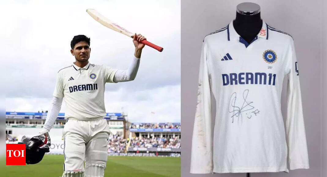 ₹5.41 lakh! Shubman Gill's signed jersey fetches massive sum in auction; Rishabh Pant's cap fetches over a lakh