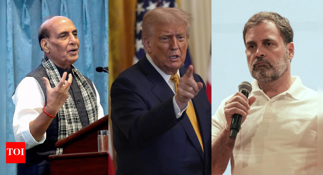 Evening newswrap: Rajnath mocks Trump for trying to hurt India's economy; BJP slams Rahul on Op Sindoor remarks and more