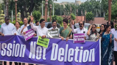  INDIA bloc MPs to march from Parliament to EC; 'no permission,' say police