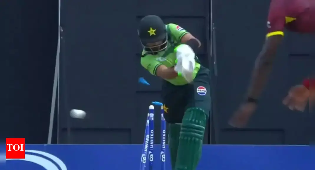 Timber! Babar Azam registers his fifth duck in ODIs - Watch