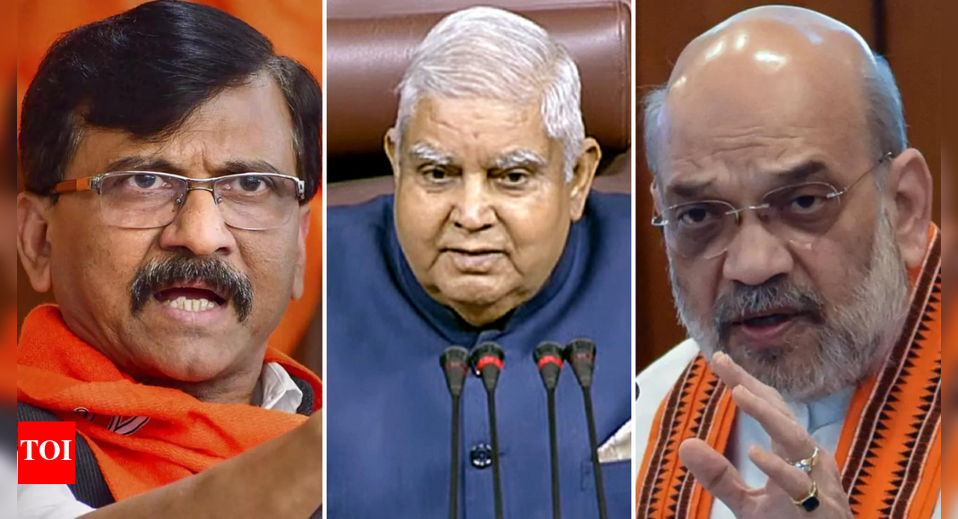 Where is Dhankhar? Sanjay Raut writes to Amit Shah; asks 'what happened to VP?'