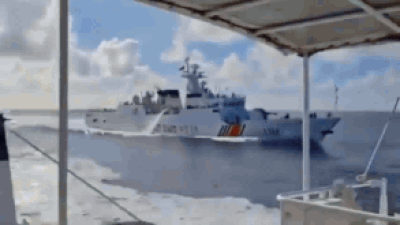 South China Sea tensions soar: Chinese navy, coast guard vessels collide while chasing Philippines patrol boat - watch