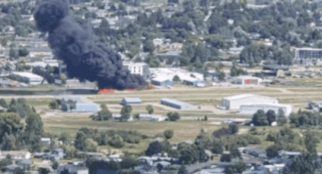 Watch: Plane carrying 4 crashes at Montana airport