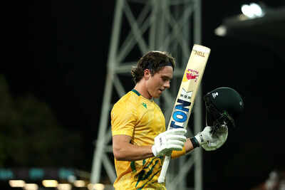 125 not out in 56 balls! 'Baby AB' Dewald Brevis steals the show during AUS vs SA 2nd T20I - Watch