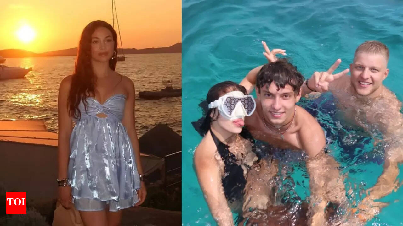 Kimi Antonelli's girlfriend Eliska Babickova shares poolside snap from  their Greece vacation | Formula One News - Times of India