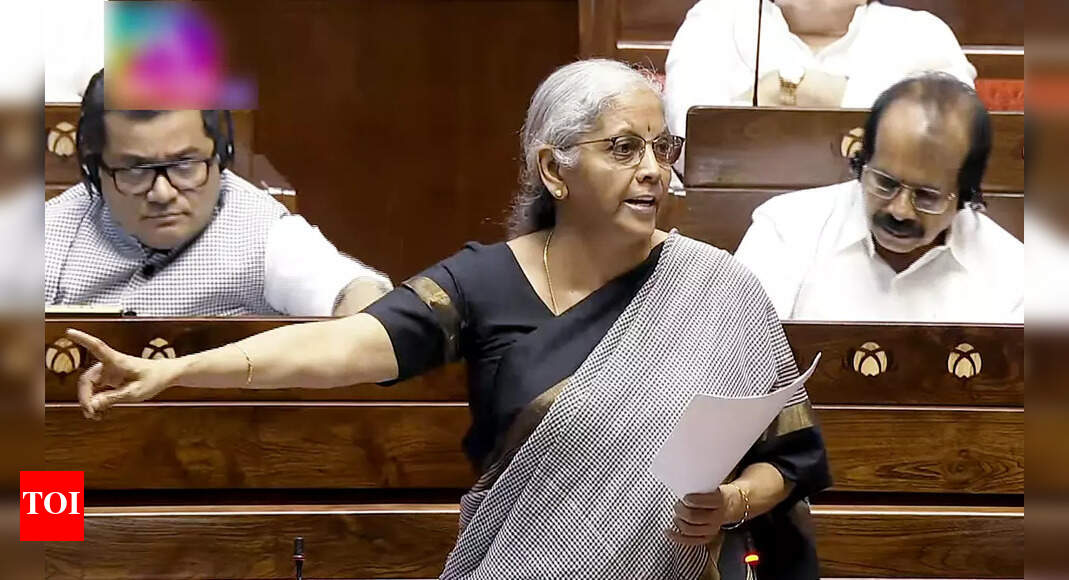 Finance minister Nirmala Sitharaman slams opposition for skipping debate on I-T Bill in Rajya Sabha