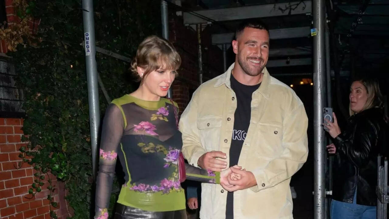 Just two people that are in love”: Travis Kelce hits out at media for  twisting his relationship with Taylor Swift | NFL News - Times of India