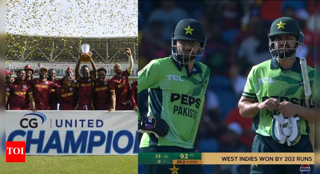 WI vs PAK: Pakistan hammered in 202-run loss in ODI series decider! What are their biggest defeats?