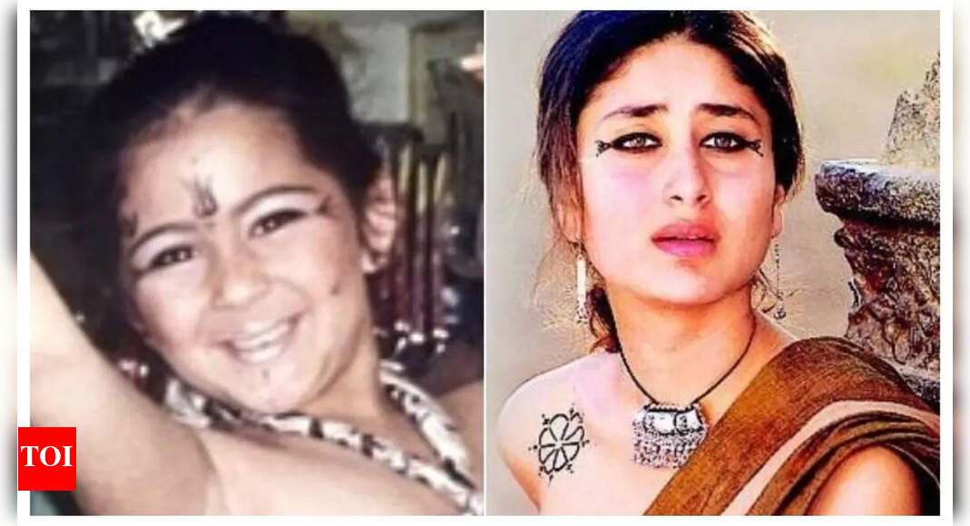 Throwback: When Sara Ali Khan channelled Kareena Kapoor’s ‘Asoka’ look at just 6 years old – Pic | – Times of India