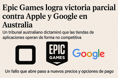Epic Games logra victoria parcial contra Apple y Google en Australia