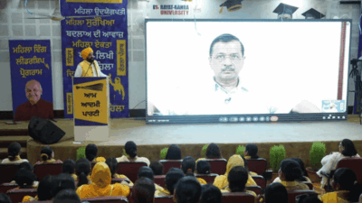 Women's leadership training: Kejriwal, Mann urge Punjab women to join politics; highlight AAP's welfare initiatives