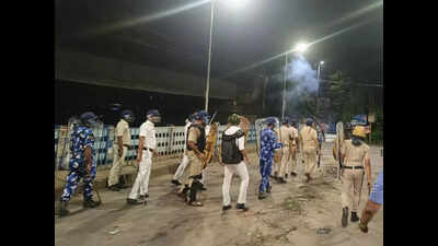 Mob fury after app-biker charred to death in crash, police fire tear gas