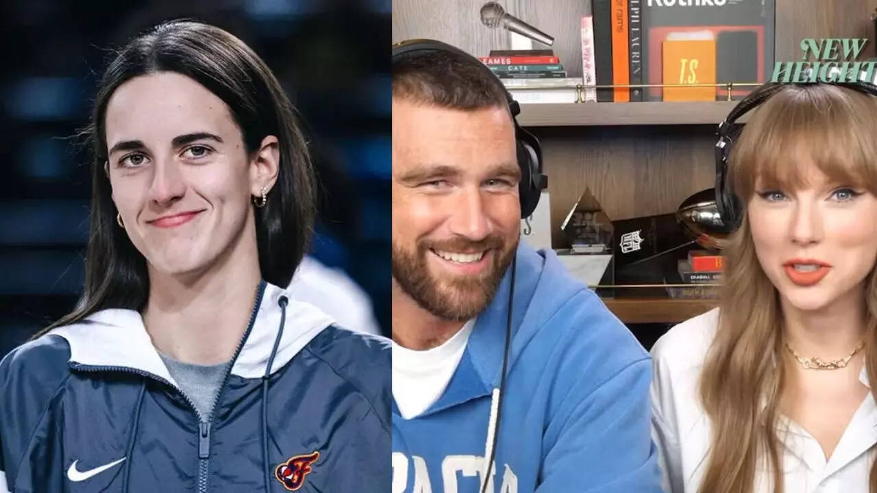 Caitlin Clark joins the internet in freaking out over Taylor Swift's New  Heights episode | NFL News - Times of India