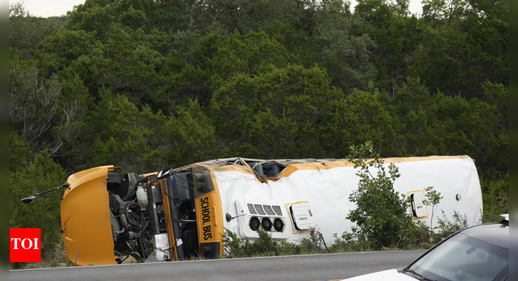 School bus carrying over 40 children crashes in Texas; multiple injuries reported