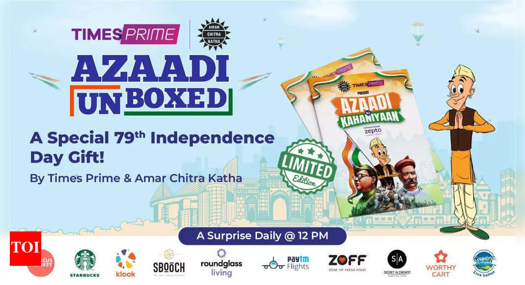Times Prime rolls out 'Azaadi Unboxed'; Independence Day celebration with Amar Chitra Katha, Tinkle