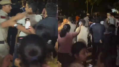 'Maaro maaro': Delhi Police team attacked during protest over SC stray dog order; case registered