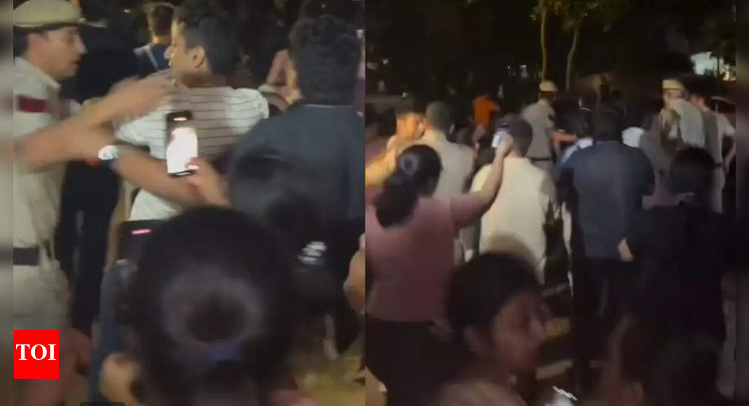 'Maaro maaro': Delhi Police team attacked during protest over SC stray dog ban order; case registered