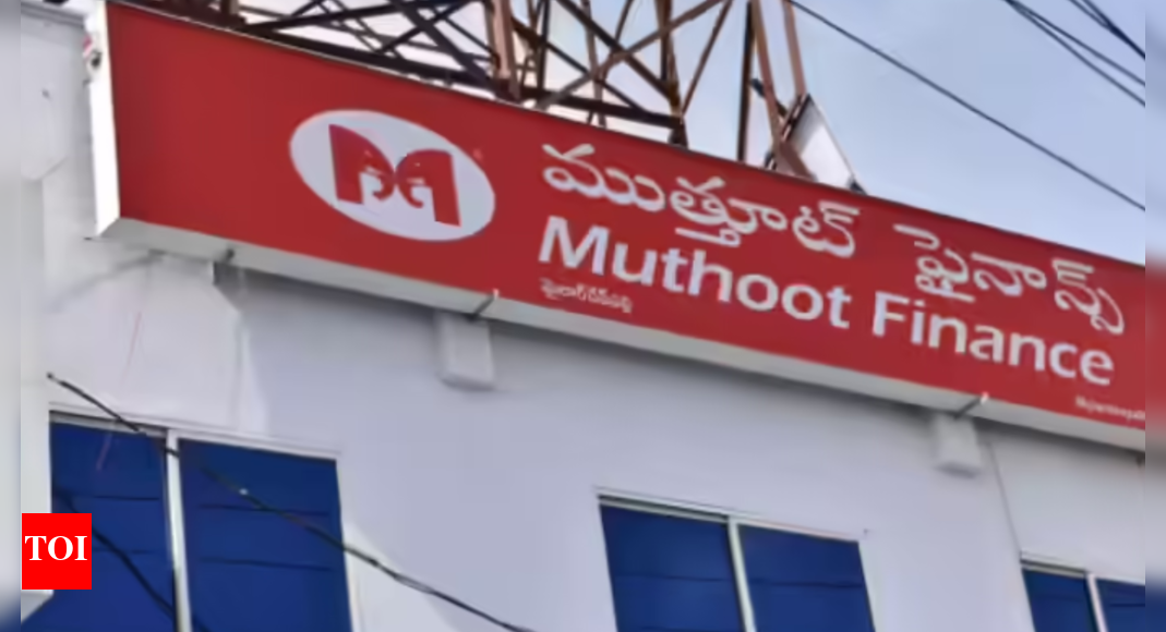 Bullion boom: Muthoot Finance shares hit 52-week high after Q1 profit surges 65%;  stock jumps nearly 10% – Times of India