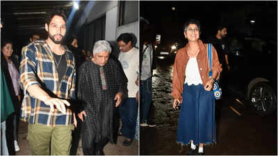 Siddhant Chaturvedi, Kiran Rao, Javed Akhtar and others attend ‘Dhadak 2’ special screening