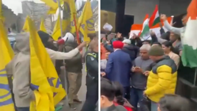  Indians come face to face with Khalistan 'goons' - confrontation caught on cam