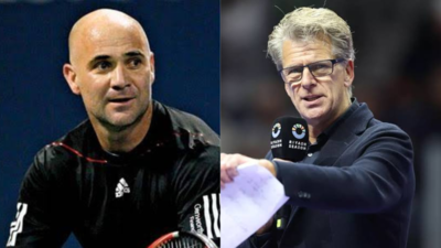 Andrew Castle fires back at Andre Agassi after tense Wimbledon broadcast in Carlos Alcaraz and Taylor Fritz semi-final
