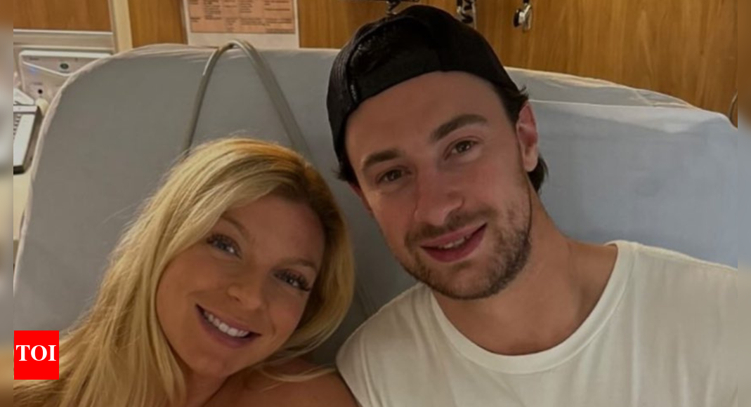 Edmonton Oiler star Andrew Mangiapane and Claudia Tersigni share first photos as they welcome baby boy AJ