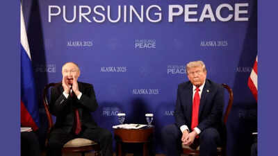 Alaska summit: Bombarded by questions, flummoxed Putin 'shouts' back; Trump looks on